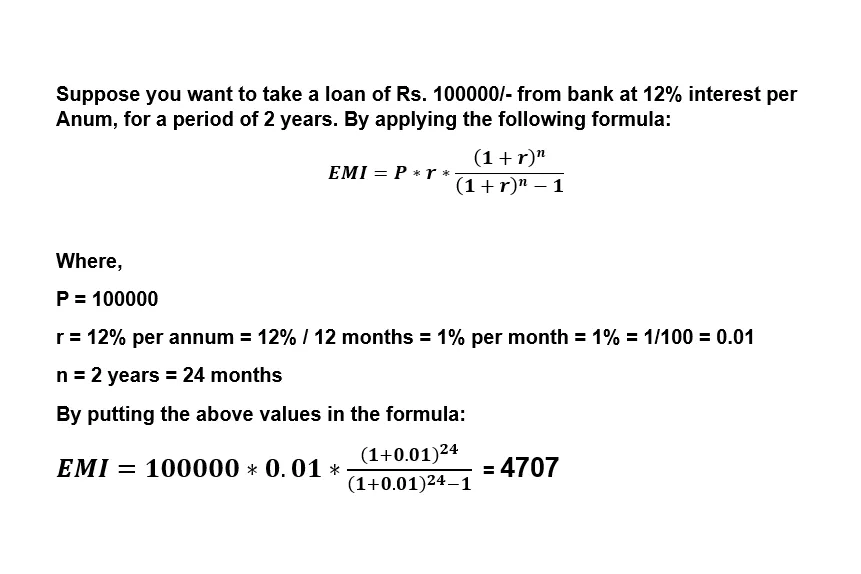EMI formula